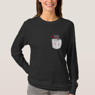 Hamster In Chest Pocket  Cute Rodent T-Shirt