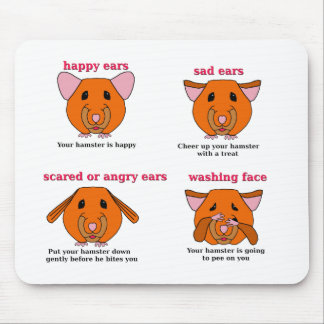 Hamster Language Mouse Pad
