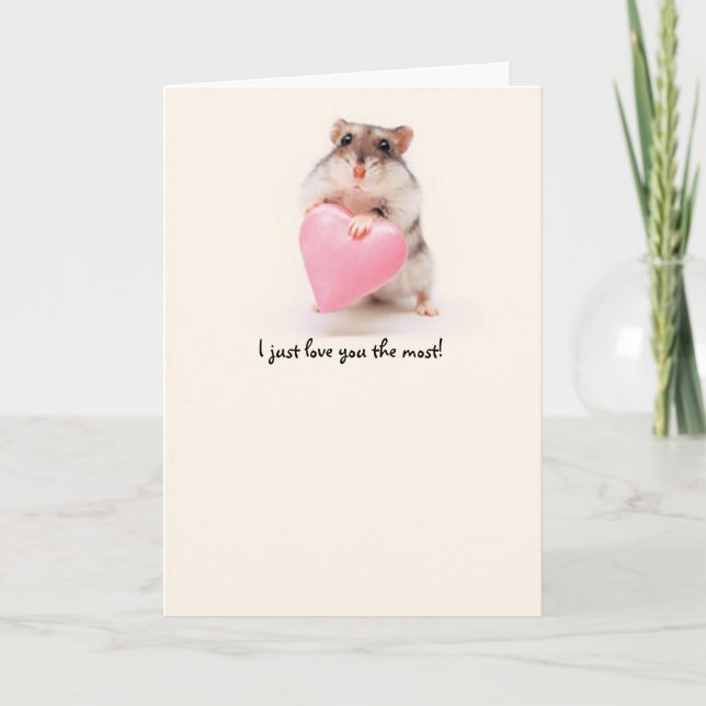 hamster love card (Front)