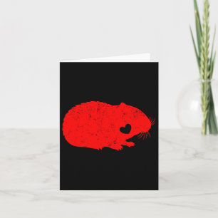Hamster Lover Funny Heart Hamster Happy Valentines Card
