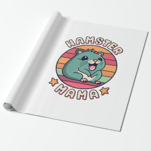 Hamster Mama Cute Kawaii Rodent Mother Wrapping Paper