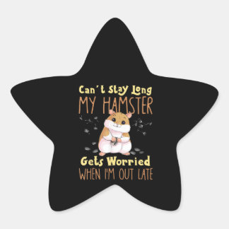Hamster Meme Pet Owners Star Sticker