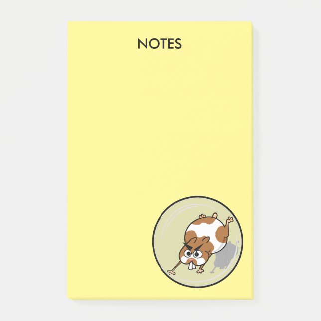 HAMSTER MIGNON EN BLOC - NOTES DE POST-IT DE BOULE (Devant)