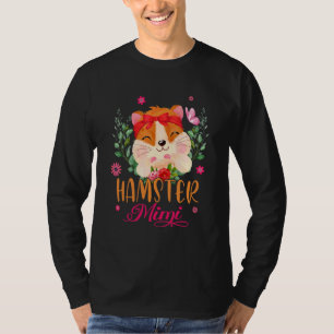 Hamster Mimi Cute Flowers Hamster Bow Tie  Mother' T-Shirt