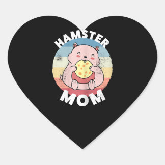 Hamster Mom Cute Kawaii Gift for Women Heart Sticker