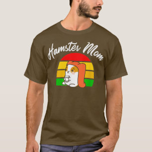 Hamster Mom - Funny Retro Hamster Sunset T-Shirt