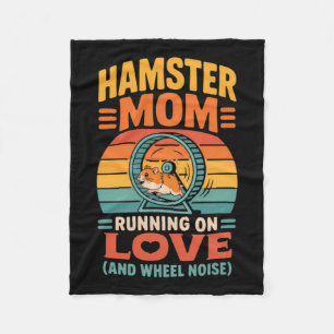 Hamster Mom Keeper Pet Hamster Fleece Blanket