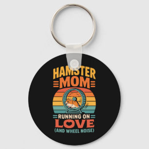 Hamster Mom Keeper Pet Hamster Keychain