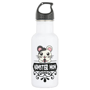 Hamster mom pet animal lovers cute 532 ml water bottle