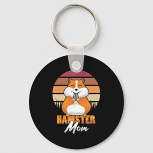 Hamster Mom Retro Rodent Owner Pet Lover Animal Gi Keychain