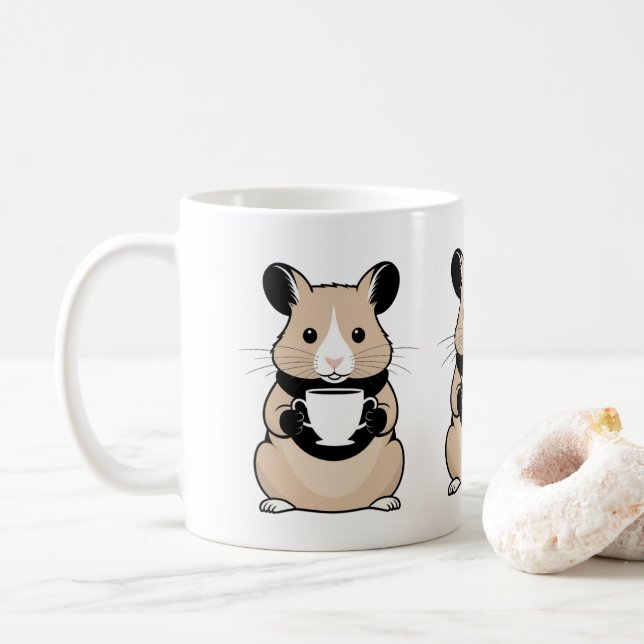 Hamster Mug, Birthday, Gifts Coffee Mug (With Donut)
