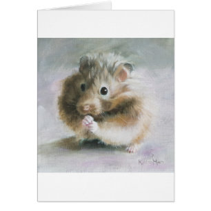 Hamster oil painting