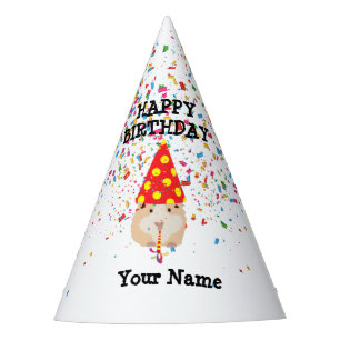 Hamster Partying - Animals at Birthday Party Party Hat