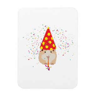 Hamster Partying - Animals Having a Party Magnet