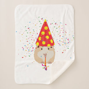 Hamster Partying - Animals Having a Party Sherpa Blanket