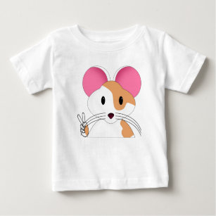 Hamster Peace Sign Baby T-Shirt