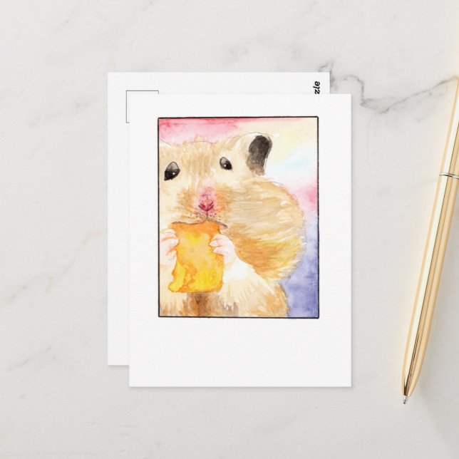 Hamster Pet Selfie- DNM Postcards (Front/Back In Situ)