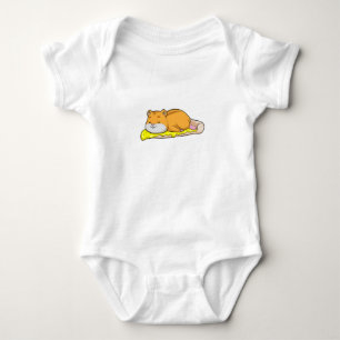 Hamster & Pizza with Cheese Baby Bodysuit