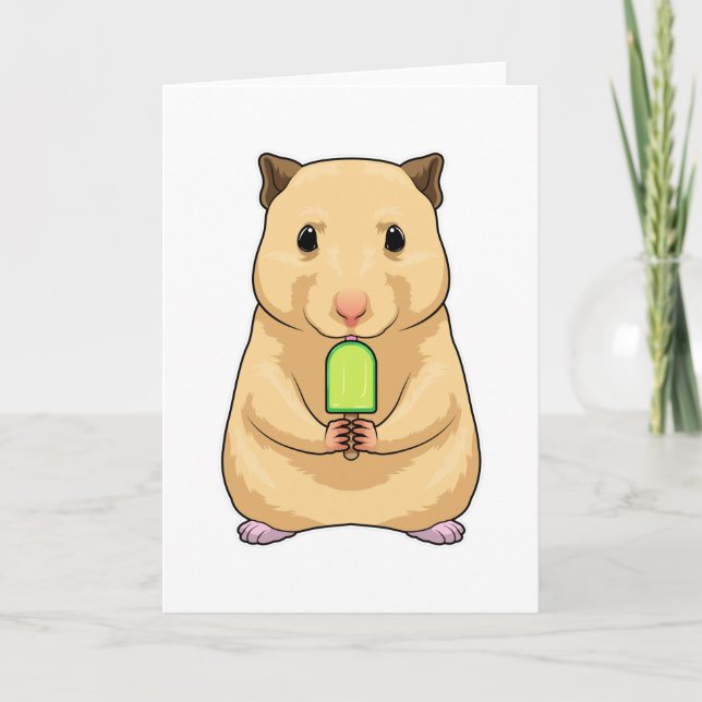 Hamster Popsicle Card (Front)