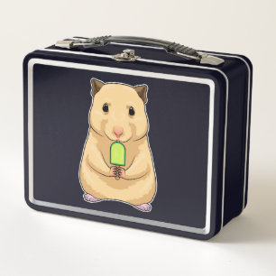 Hamster Popsicle Metal Lunch Box