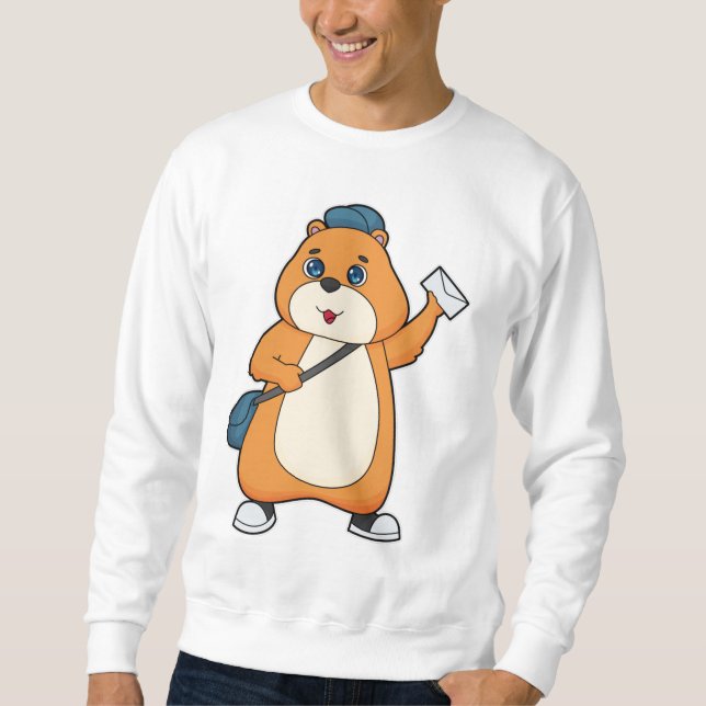 Hamster Postman Letter Sweatshirt (Front)