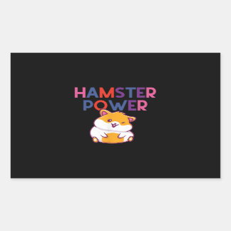 Hamster Power Cute Hamster Cartoon Sticker