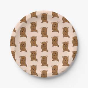 Hamster Print Paper Plate
