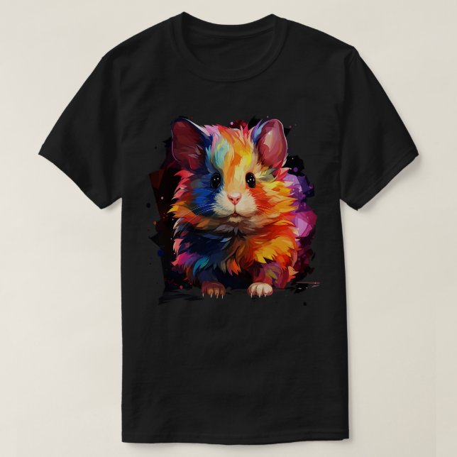 Hamster Rainbow T-Shirt (Design Front)