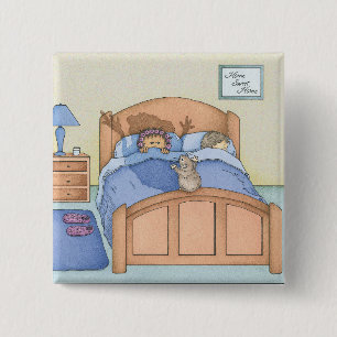 Hamster Shadow 2 Inch Square Button