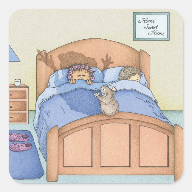 Hamster Shadow Square Sticker (Front)