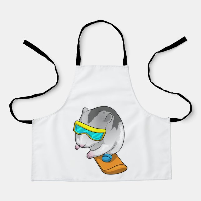 Hamster Snowboarder Snowboard Apron (Front)