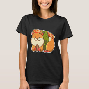 Hamster Sushi Cute Japanese Food Hammy Owner Pet T-Shirt