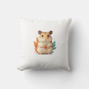 hamster throw pillow
