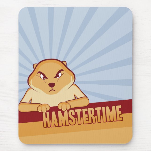 Hamster Time Mousepad - Vertical (Front)