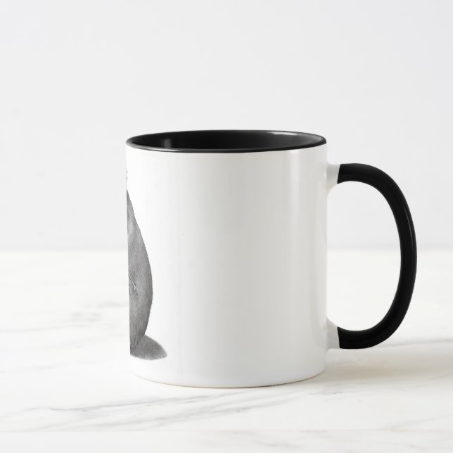 HAMSTER: TRUMPET: CHRISTMAS: PENCIL MUG (Right)