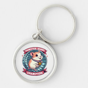 Hamster Wheel Champion Keychain