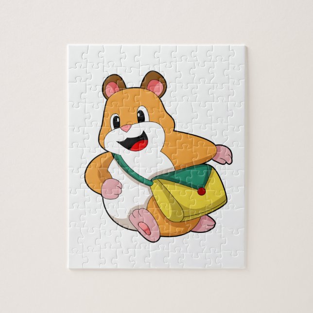 Hamster with Bag.PNG Jigsaw Puzzle (Vertical)