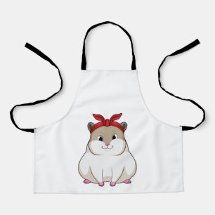 Hamster with Bandana Apron