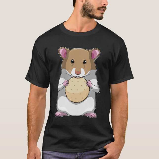 Hamster with Biscuit T-Shirt (Front)