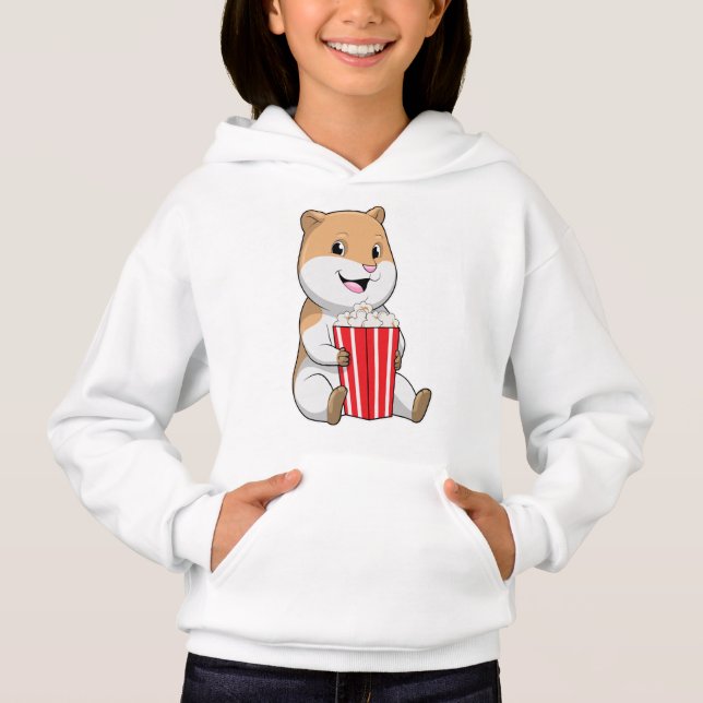 Hamster with Cone of Popcorn (Front)