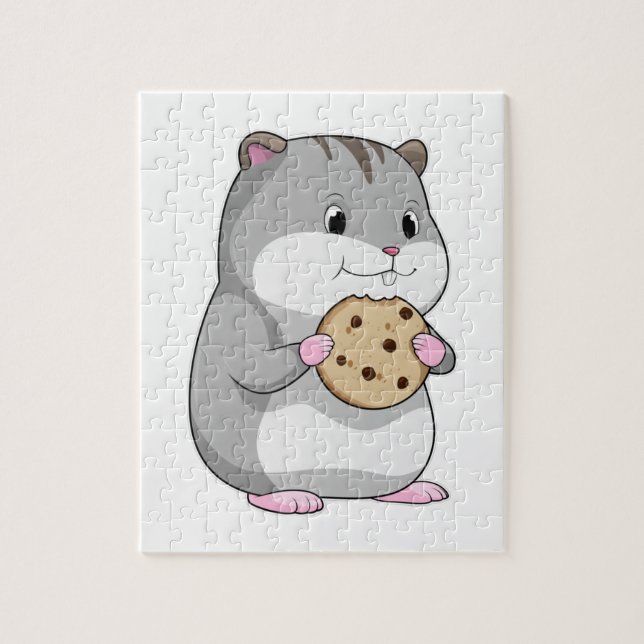 Hamster with Cookie Jigsaw Puzzle (Vertical)