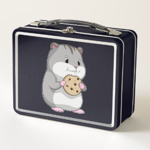 Hamster with Cookie Metal Lunch Box