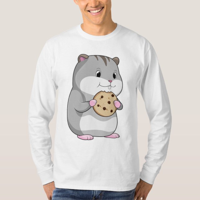 Hamster with Cookie T-Shirt (Front)