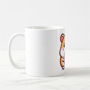 Hamster with doughnut coffee mug