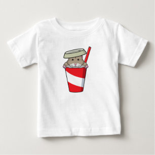 Hamster with Drink Baby T-Shirt