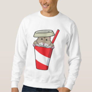 Hamster with Drink Sweatshirt