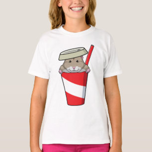 Hamster with Drink T-Shirt