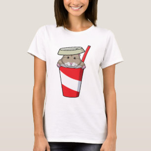 Hamster with Drink T-Shirt