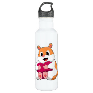 Hamster with Heart 710 Ml Water Bottle