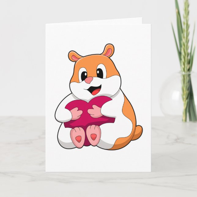 Hamster with Heart Card (Front)